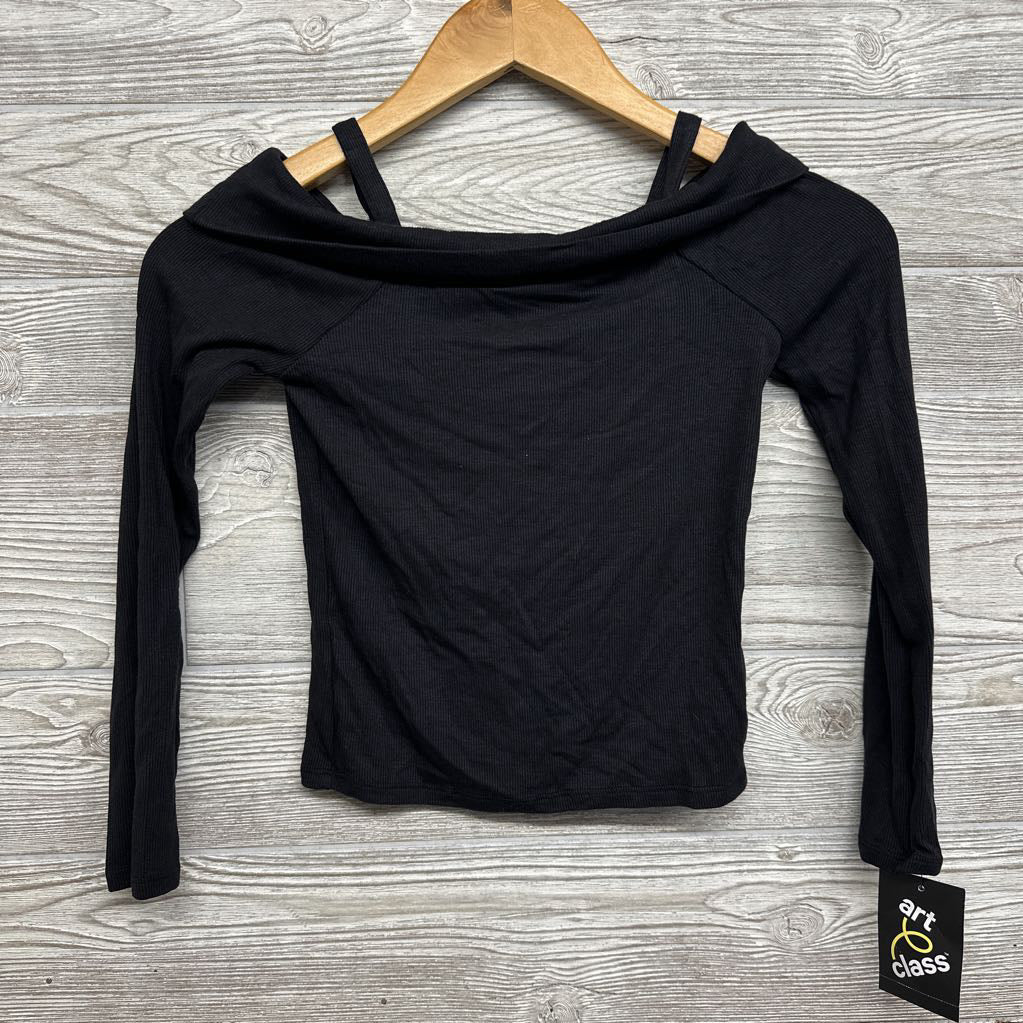 NEW LS Off Shoulder Ribbed Shirt 6-7