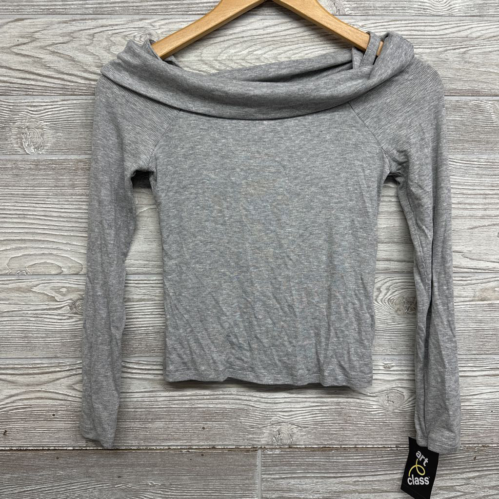 NEW LS Off Shoulder Ribbed Shirt 10-12