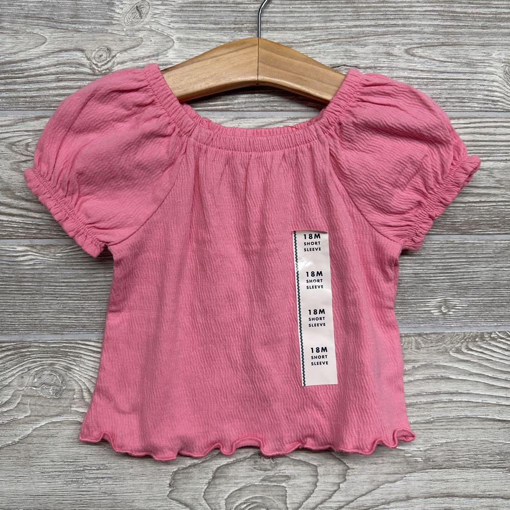 NEW Textured Shirt Lettuce Trim 18m