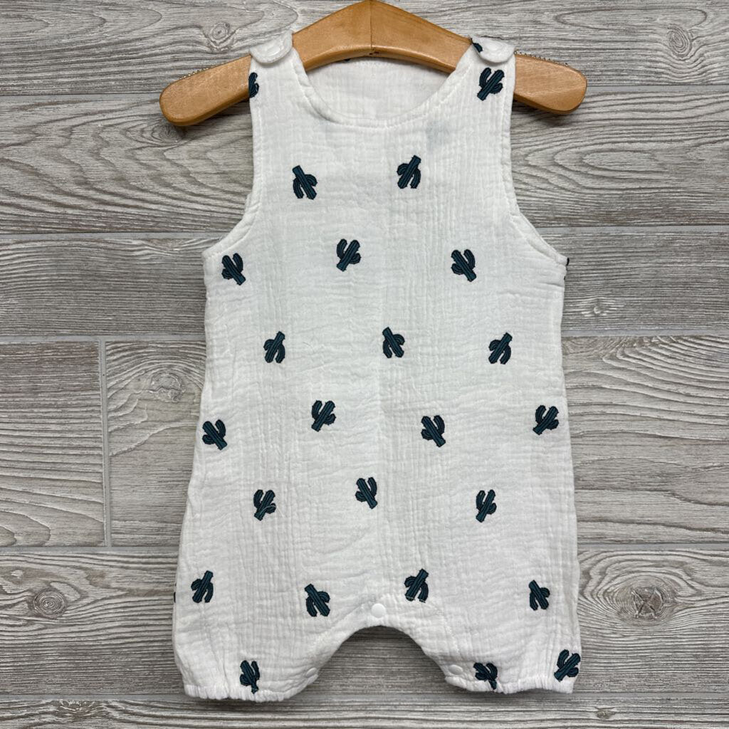 Gauze Shorty Romper Cactus 3-6m
