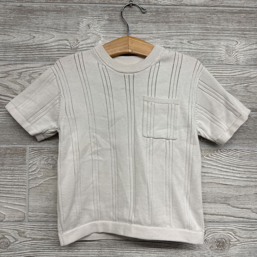 Pointelle Sweater Shirt 3-4t