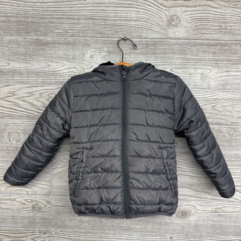 Quilted Coat W/ Hood 3t
