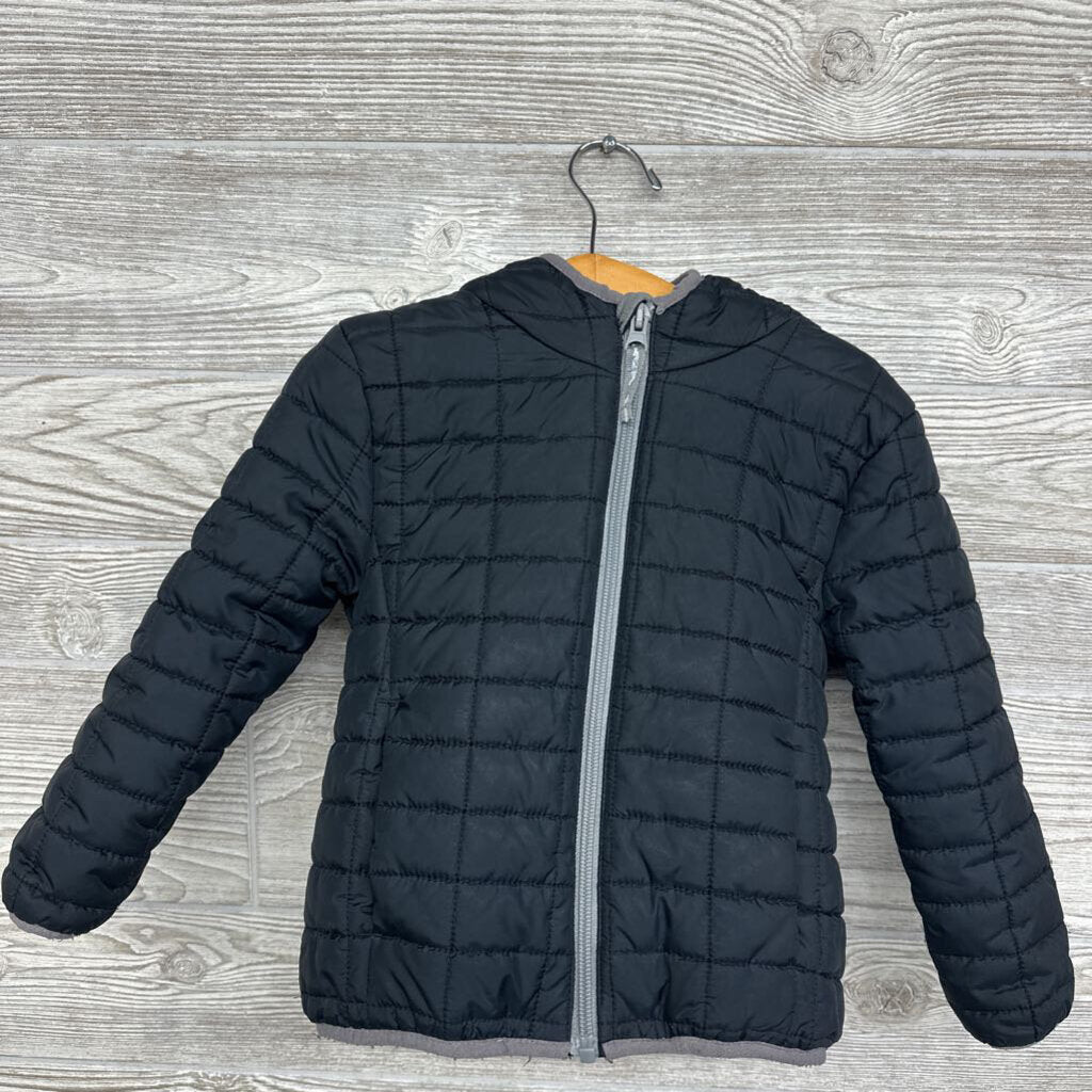 Quilted Coat W/ Hood 4t
