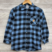 Gingham Button Up Shirt Pocket Logo 14