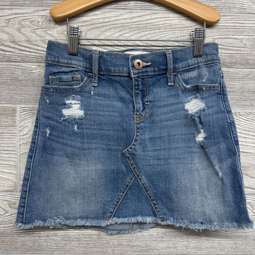 Distressed Denim Skirt 9-10