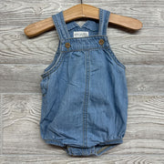 Chambray Bib Romper 6m