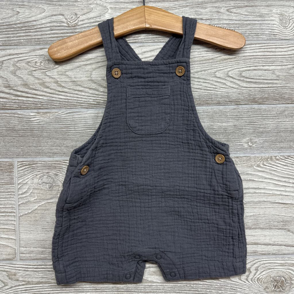 Gauze Shortalls Pocket 3-6m