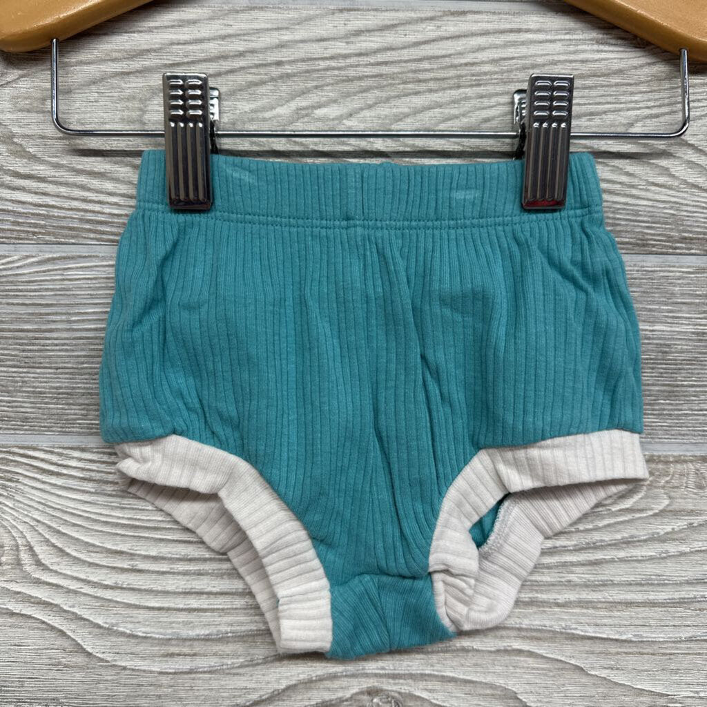 Ribbed Shirt & Bummies 0-3m