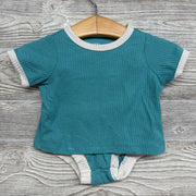 Ribbed Shirt & Bummies 0-3m