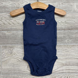3 Pk Tank Bodysuits Fire Truck Stripes 6m