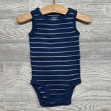 3 Pk Tank Bodysuits Fire Truck Stripes 6m