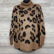 NEW Animal Print Turtle Neck Medium