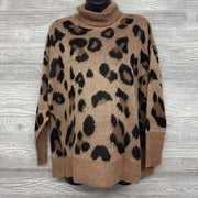NEW Animal Print Turtle Neck Medium