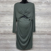 Ribbed LS Cut Out Dress XL