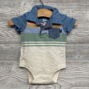 Polo Bodysuit Stripes Chest Pocket 3m