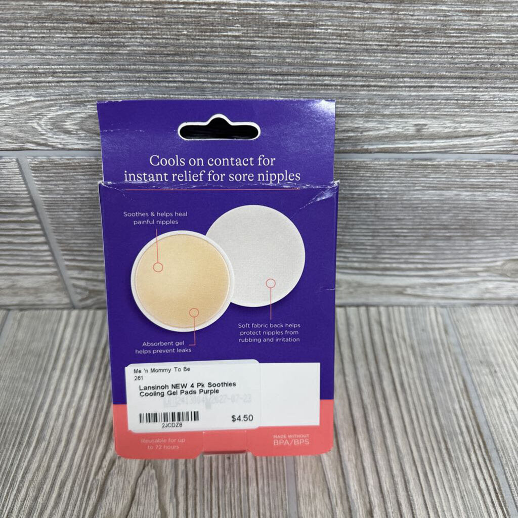 NEW 4 Pk Soothies Cooling Gel Pads