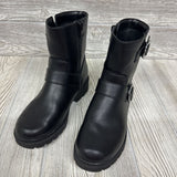 Combat Boots Rhinestone Buckle