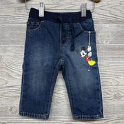 Pull On Drawstring Slim Jeans Mickey Mouse 12-18m