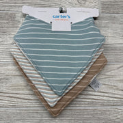 NEW 3 Pk Bandana Bibs Stripes
