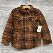 NEW LS Fleece Shacket Plaid 4-5
