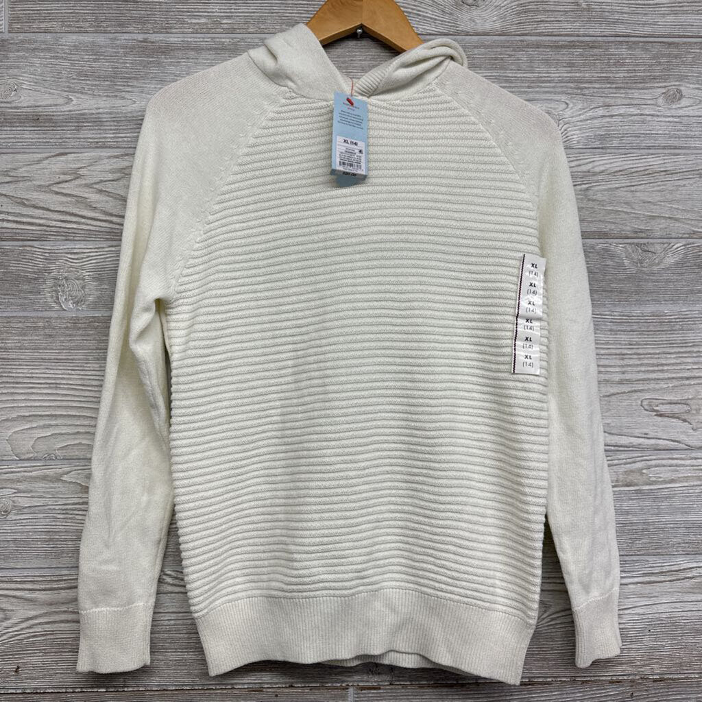 NEW Ribbed Sweater W/ Hood 14