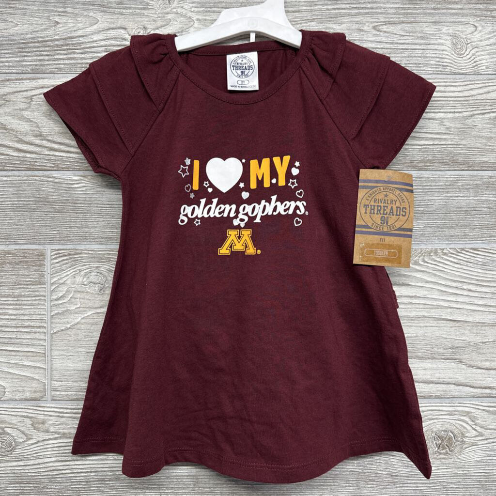 NEW Dress & Bloomers I Heart My Minnesota Golden Gophers 2t