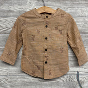 NEW Mandarin Button Up Shirt 18M