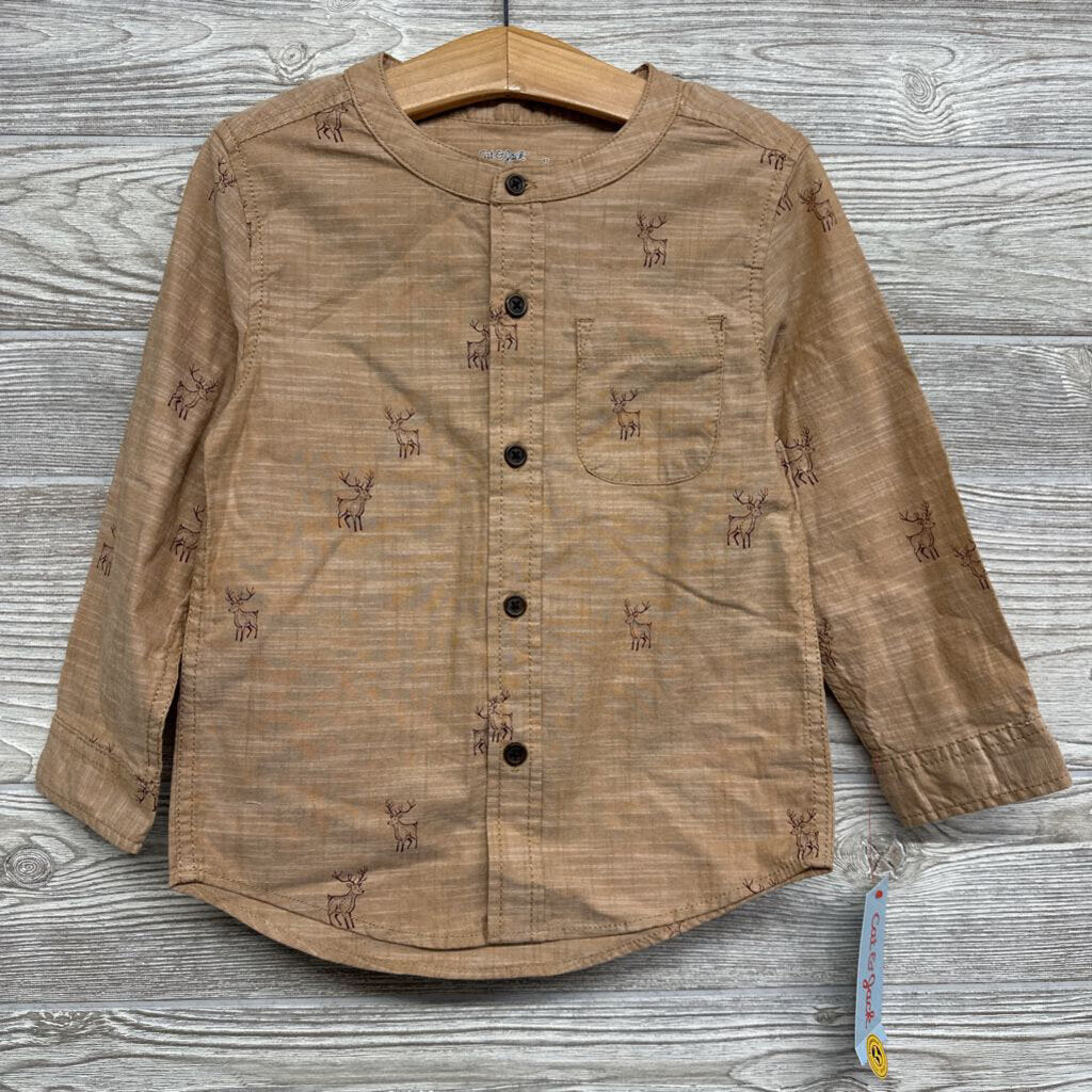 NEW Mandarin Button Up Shirt 4t