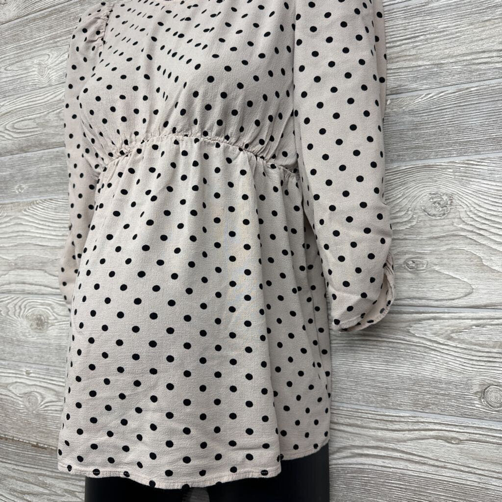 Pop Over Blouse Dots Medium
