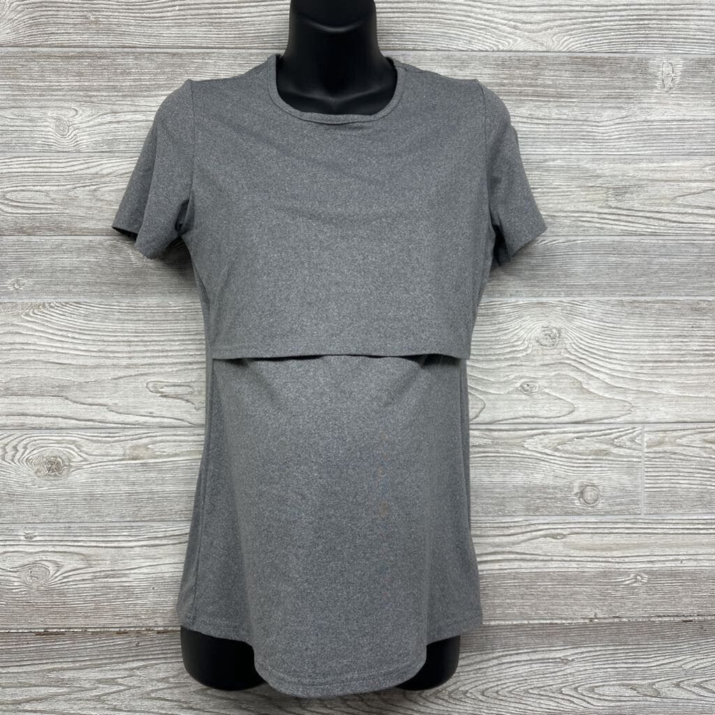 Rouched Nursing Shirt Medium