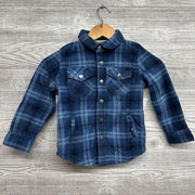 NEW LS Fleece Shacket Plaid 4-5