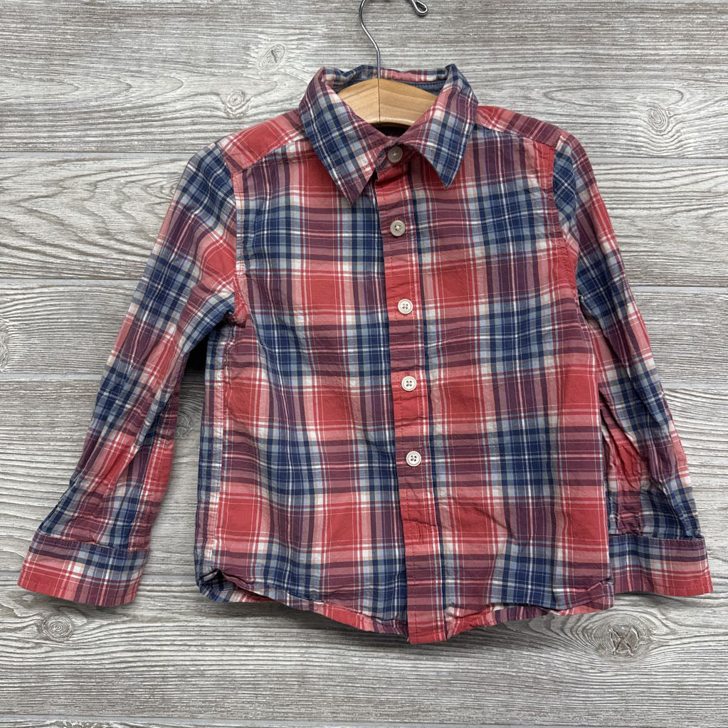 LS Plaid Button Up Shirt 4t