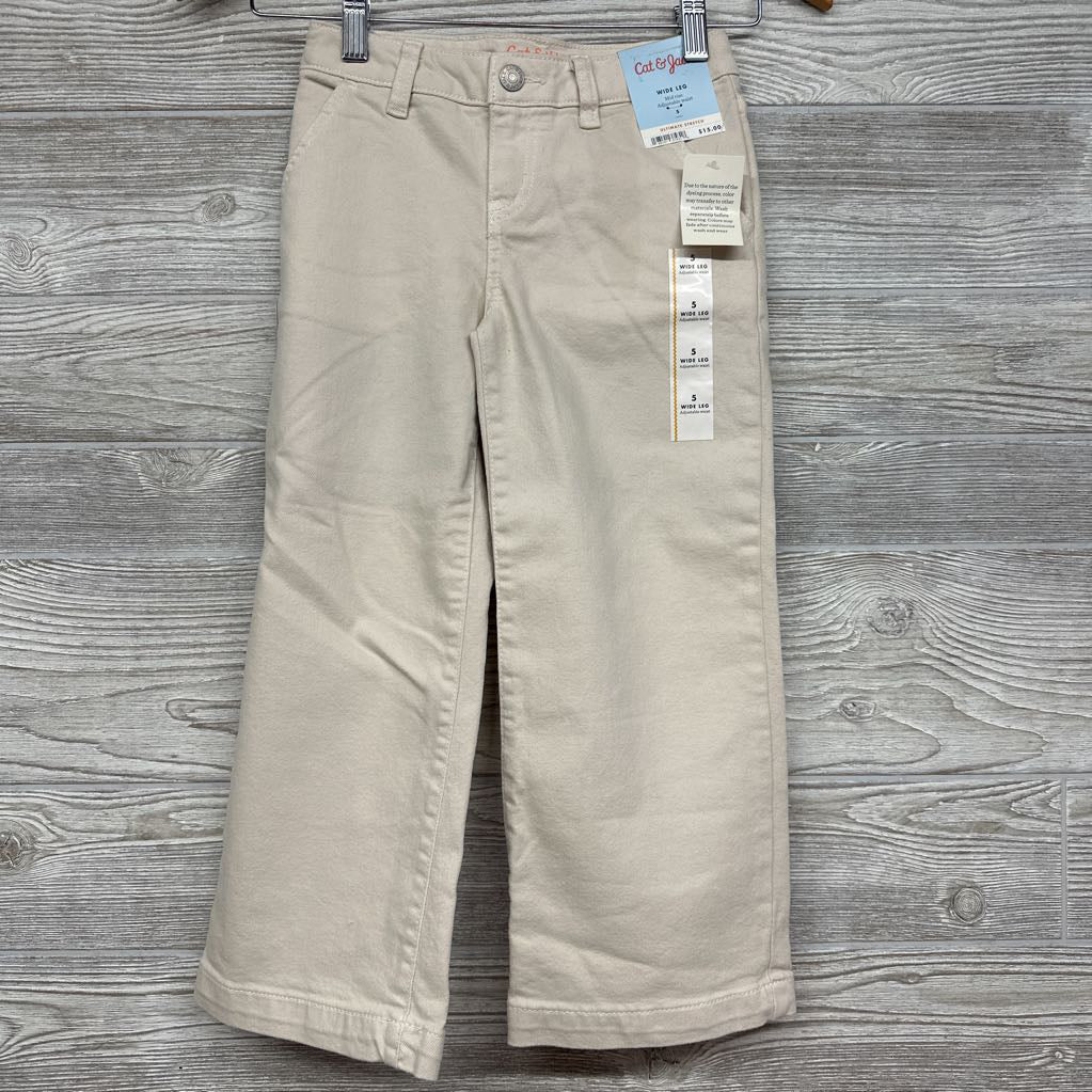 NEW Wide Leg Mid Rise Jeans 5t