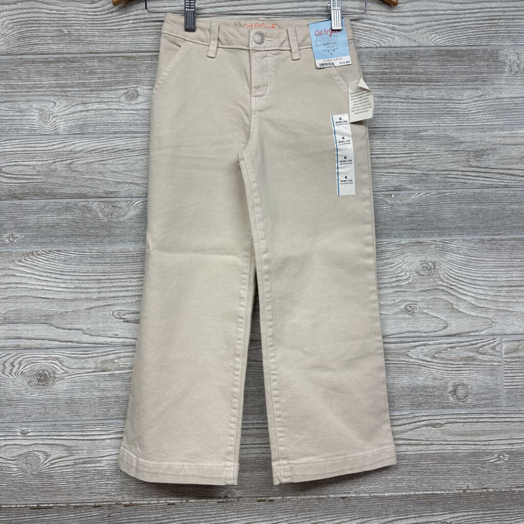 NEW Wide Leg Mid Rise Jeans 6t