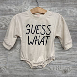 Crewneck Romper Guess What Chicken Butt 3-6m