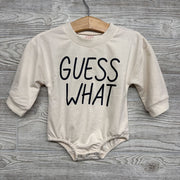 Crewneck Romper Guess What Chicken Butt 3-6m