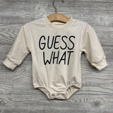 Crewneck Romper Guess What Chicken Butt 3-6m
