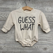 Crewneck Romper Guess What Chicken Butt 3-6m