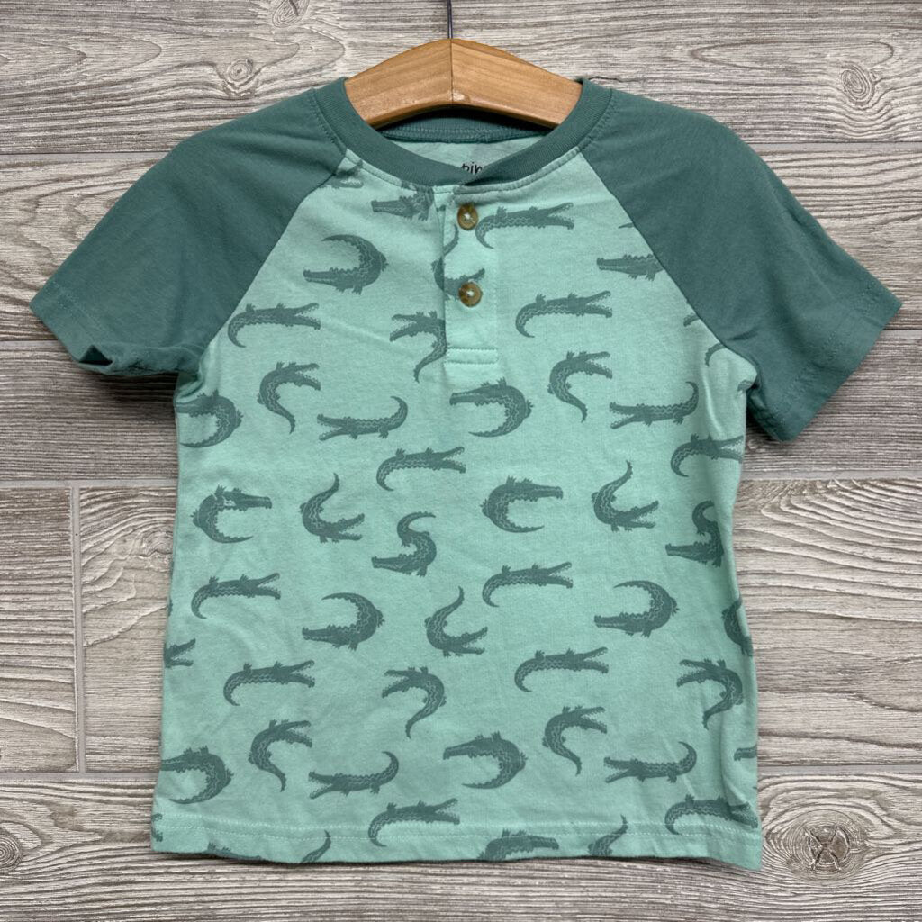 Henley Shirt Alligators 4t