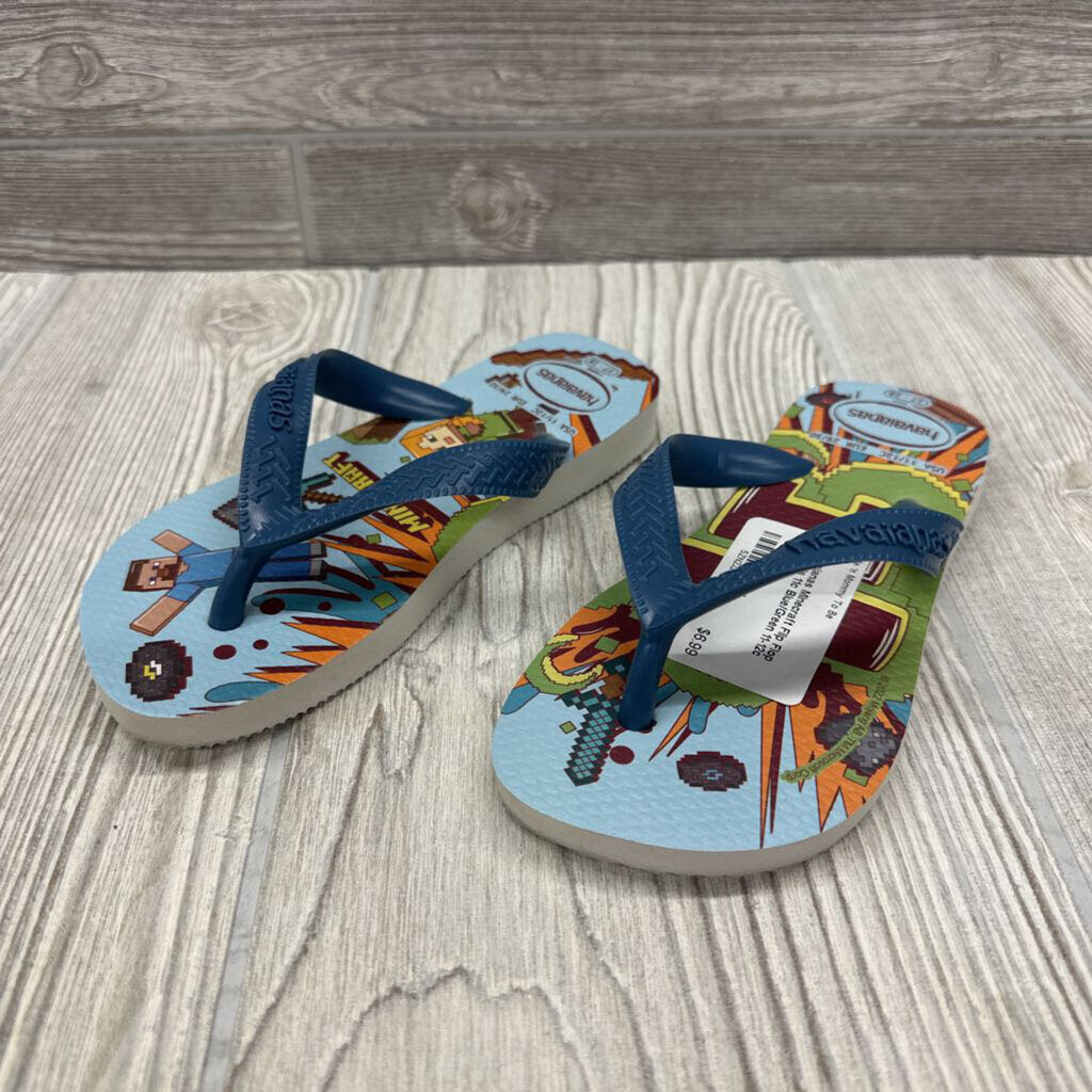 Minecraft Flip Flop Sandals 11c