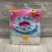 NEW Swim Tube W/ Handles Flowers