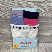 NEW 5 Pk Seamless Hipsters Underwear 7-8