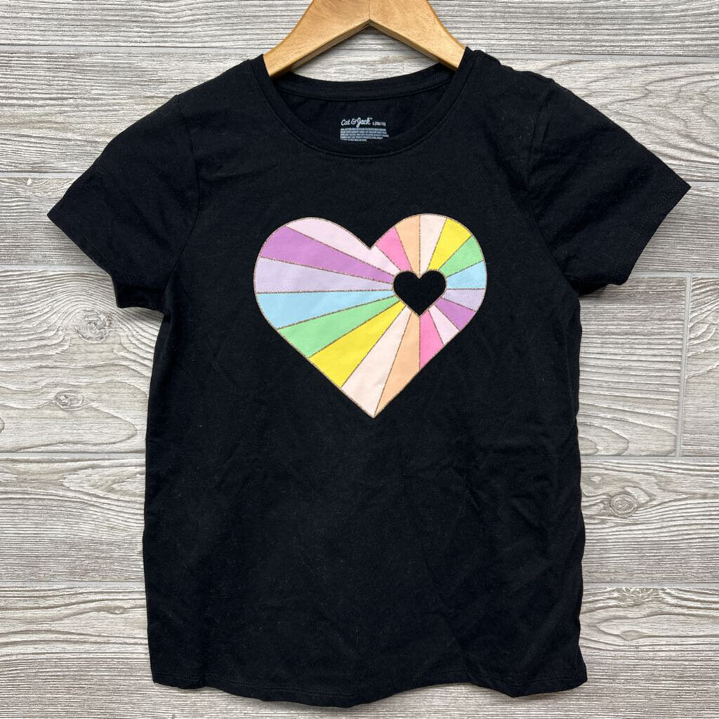 NEW Shirt Heart Glitter 10-12