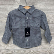 NEW LS Button Up Shirt Printed 12m