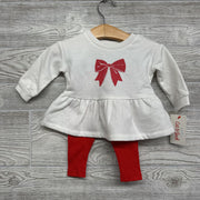 NEW Crewneck Dress & Ribbed Leggings Bow