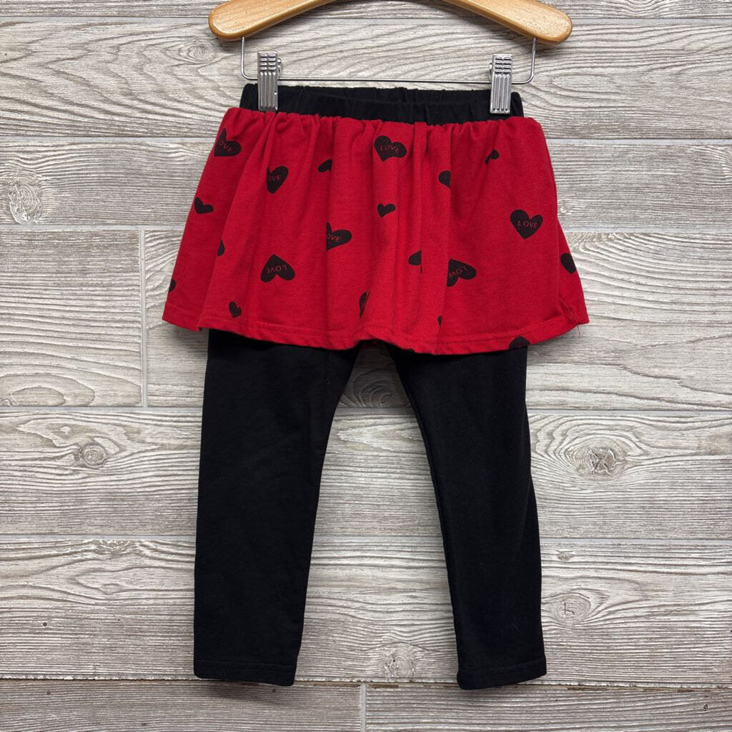 Crewneck & Skirted Leggings Hearts 6