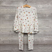 LS Waffle Knit Peplum Shirt & Leggings Pumpkins Leaves 5t