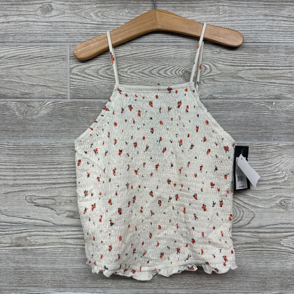 NEW Smocked Tank Top Flowers 10-12