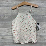 NEW Smocked Tank Top Flowers 10-12