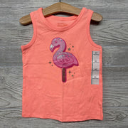NEW Tank Top Flamingo Glitter 4t